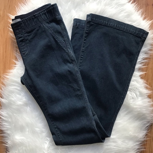 Free People Pull On Kick Flare dark wash jeans 30 - Picture 2 of 7